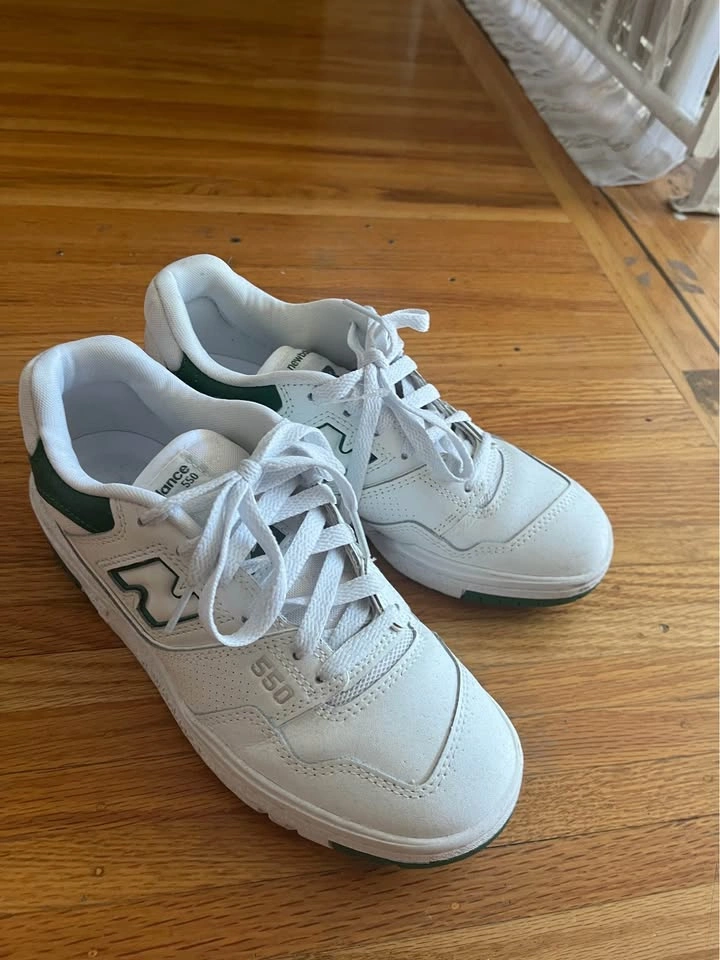 New Balance 550 Sneakers White Green Women's US 6 - photo 2