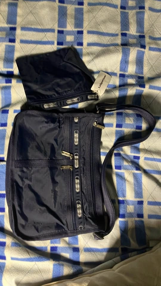 NWT LeSportsac Deluxe Everyday Bag & Pouch Set - Twilight Navy - photo 3