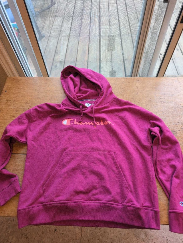 Champion Hoodie - Women's Large - Pink