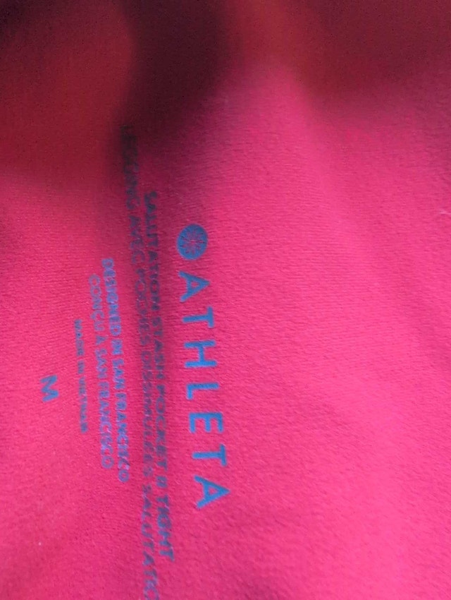 Athleta Salutation Stash Pocket II Red Leggings - Women's Medium - photo 3