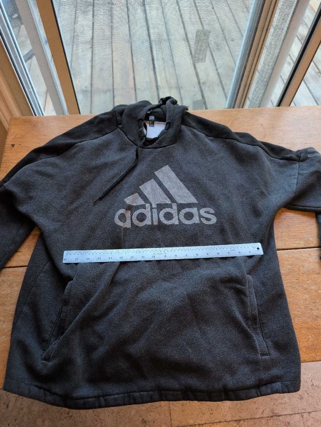 Adidas Hoodie 2XL Mens Dark Grey