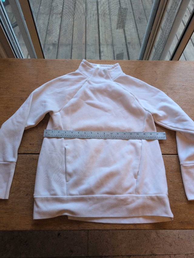 Fabletics XS Pullover Woman's White Extra Small