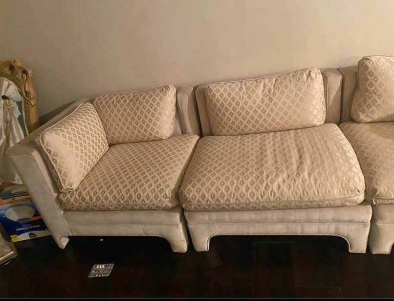 Comfy Gold Upholstered Couch - photo 3