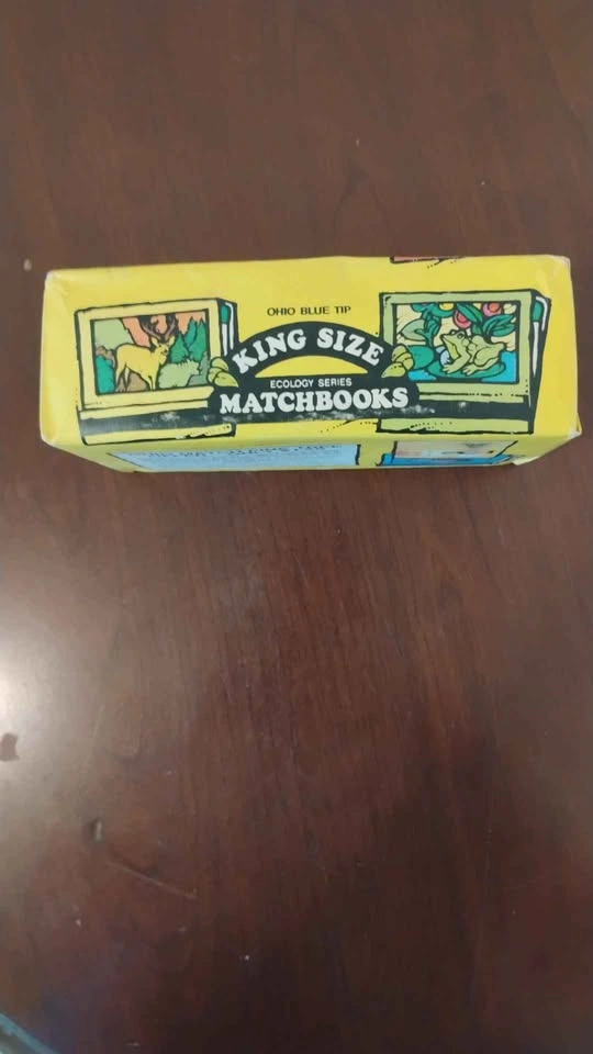 Vintage 1971 Ohio Blue Tip Ecology Matchbooks Complete Box of 50 - photo 2