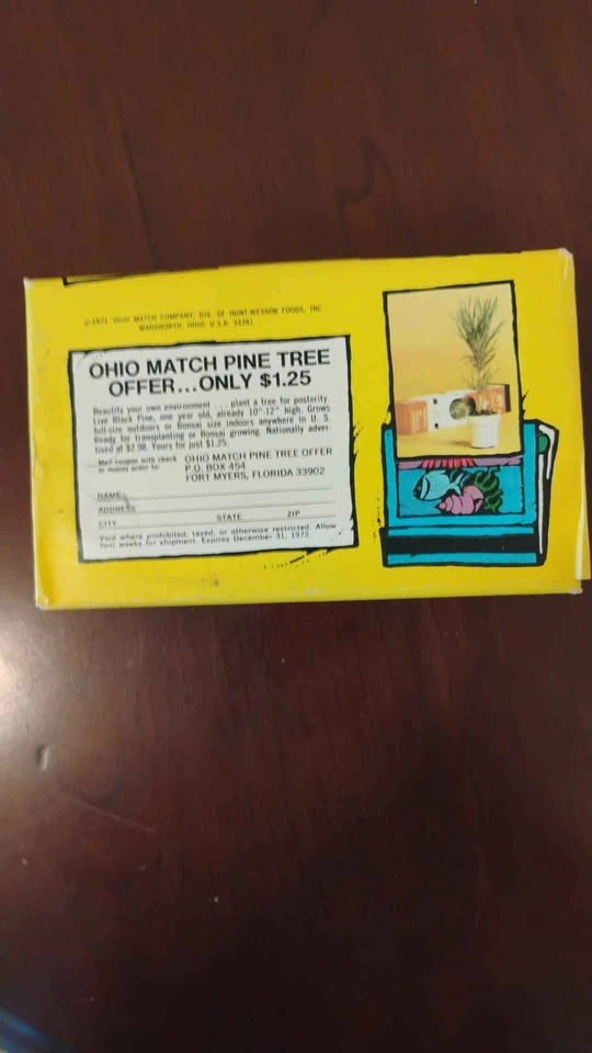 Vintage 1971 Ohio Blue Tip Ecology Matchbooks Complete Box of 50 - photo 3