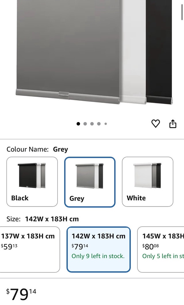 SMONTER Cordless Blackout Roller Shades (Gray) - photo 5