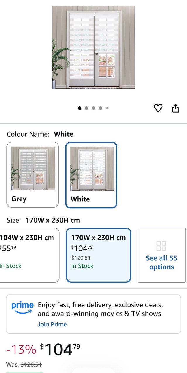 SEEYE Cordless Zebra Blinds for Window - photo 5