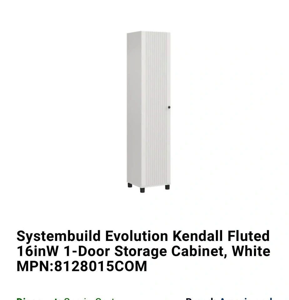 16 inches width 1 door storage cabinet
