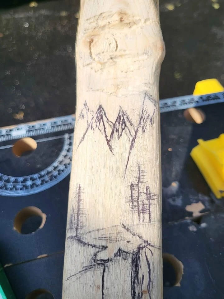 Poplar Walking Stick - photo 2