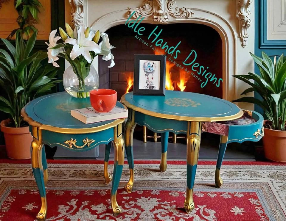 French Provincial Accent Table Set