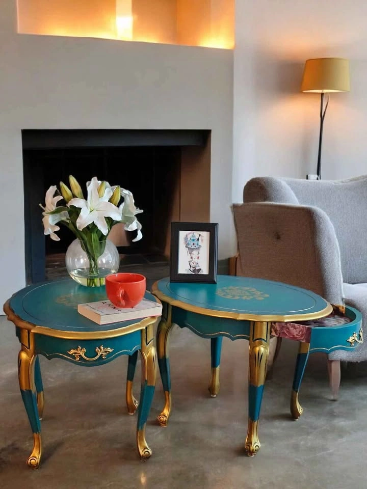 French Provincial Accent Table Set - photo 2