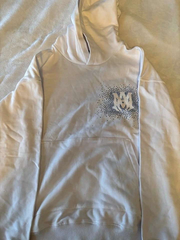 Brand New White And Blue Amiri Hoodie Size S