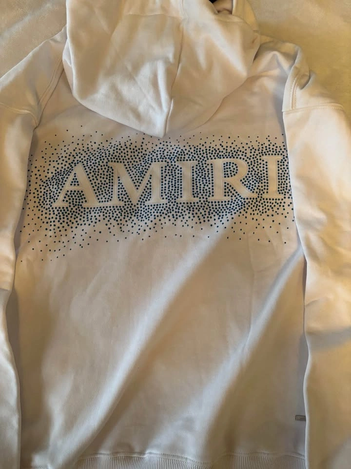 Brand New White And Blue Amiri Hoodie Size S - photo 3
