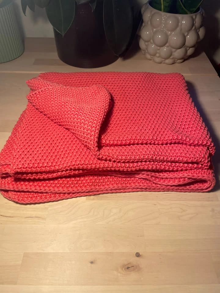 100% Cotton Chunky Knit Blanket Throw, 55x70 Inches - photo 4