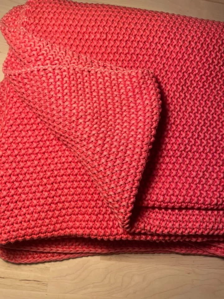 100% Cotton Chunky Knit Blanket Throw, 55x70 Inches - photo 5