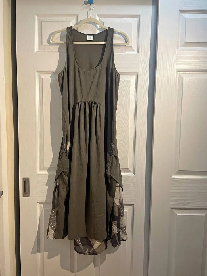 CREA concept Cotton/silk dress, size 42 or M, Made in Turkey
