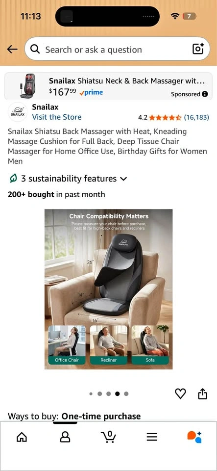 Back Chair Massager - New