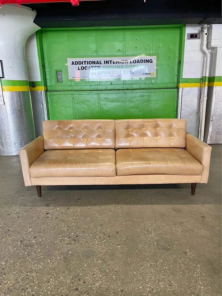 Joybird Eliot Leather Sofa – 85” | Free Delivery
