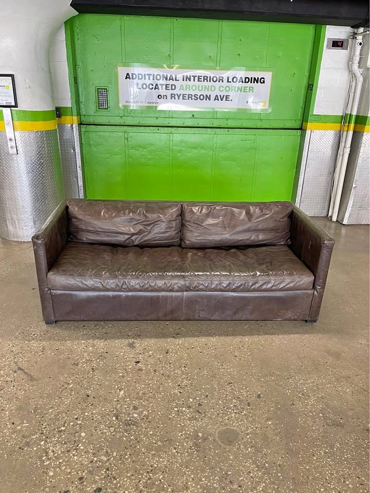 Restoration Hardware Leather Sofa – Free Delivery