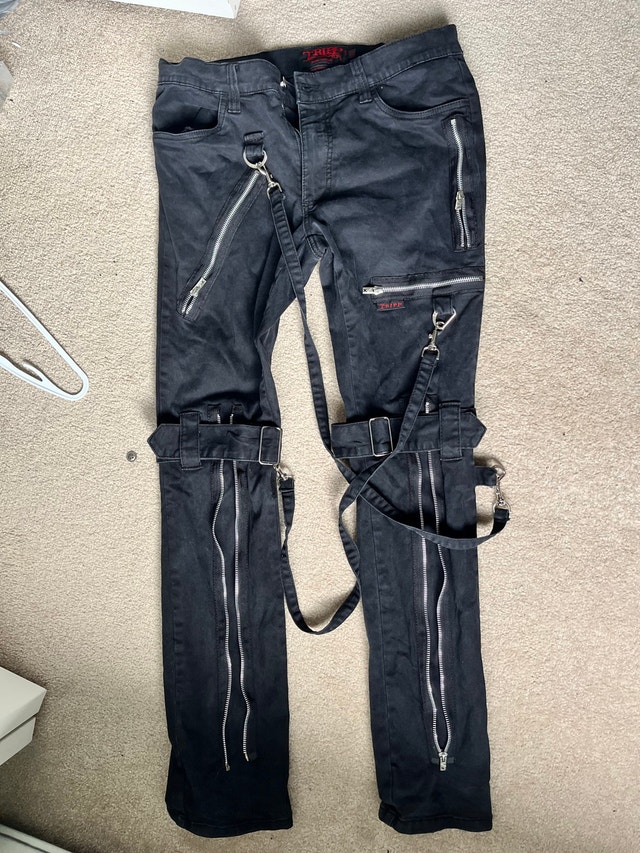 TRIPP NYC BONDAGE STRAP PUNK PANTS