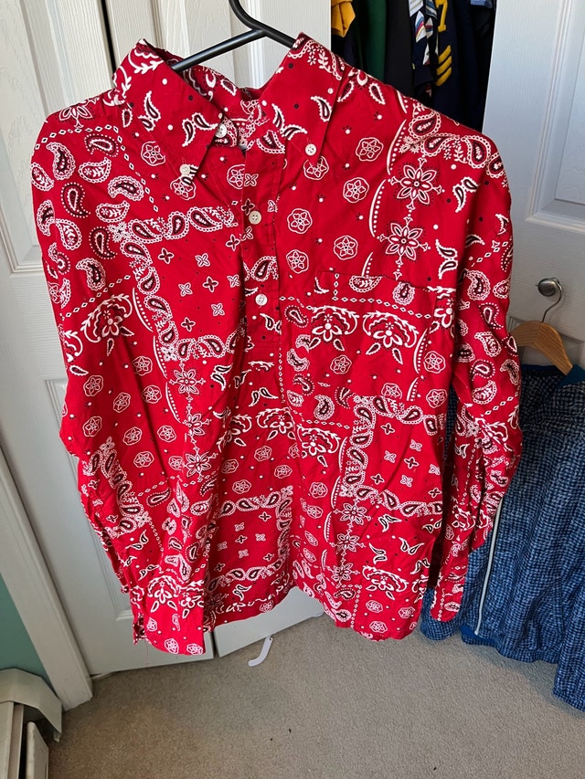 Bandana Western Button Up Shirt