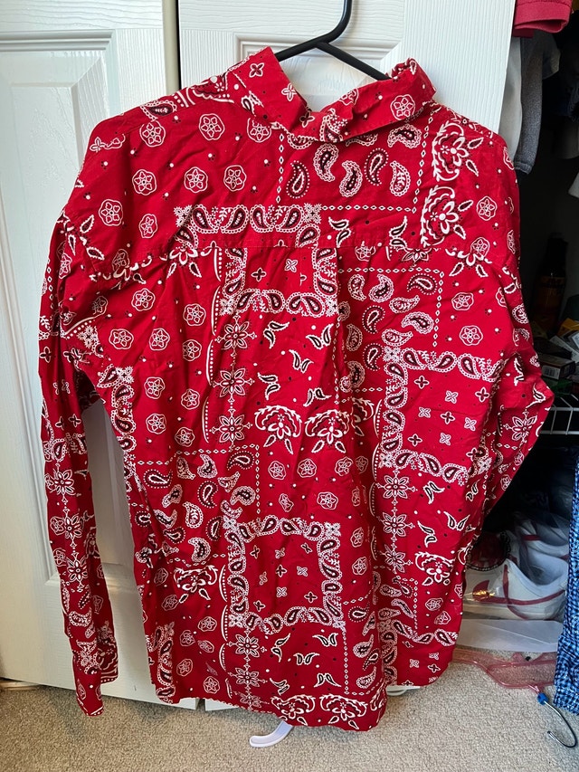 Bandana Western Button Up Shirt - photo 2