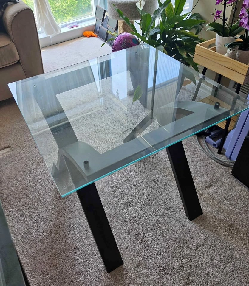 Glass Top Coffee and Side Table Set