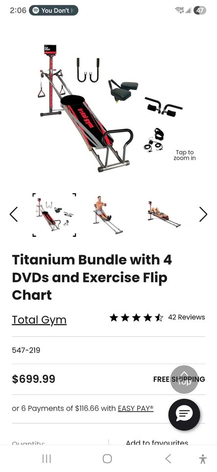 Total Gym Titanium DVD Bundle - photo 2
