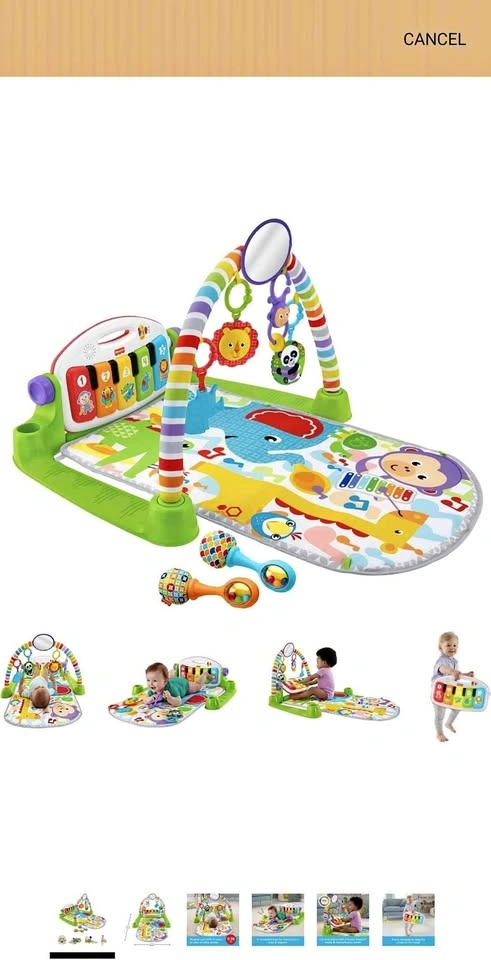 Fisher-Price Baby Playmat Kick & Play Piano Gym