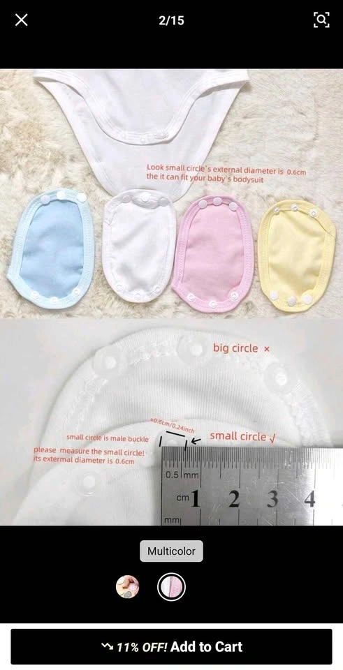 Baby Bodysuit/Onesie Extenders - photo 2