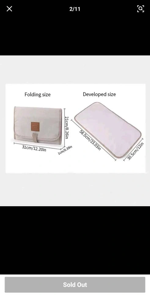 Waterproof Travel Changing Pad - photo 2