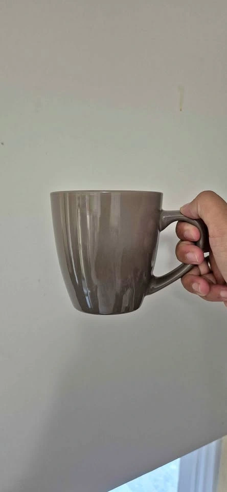 4 Beautiful Brown Large Coffee Mugs