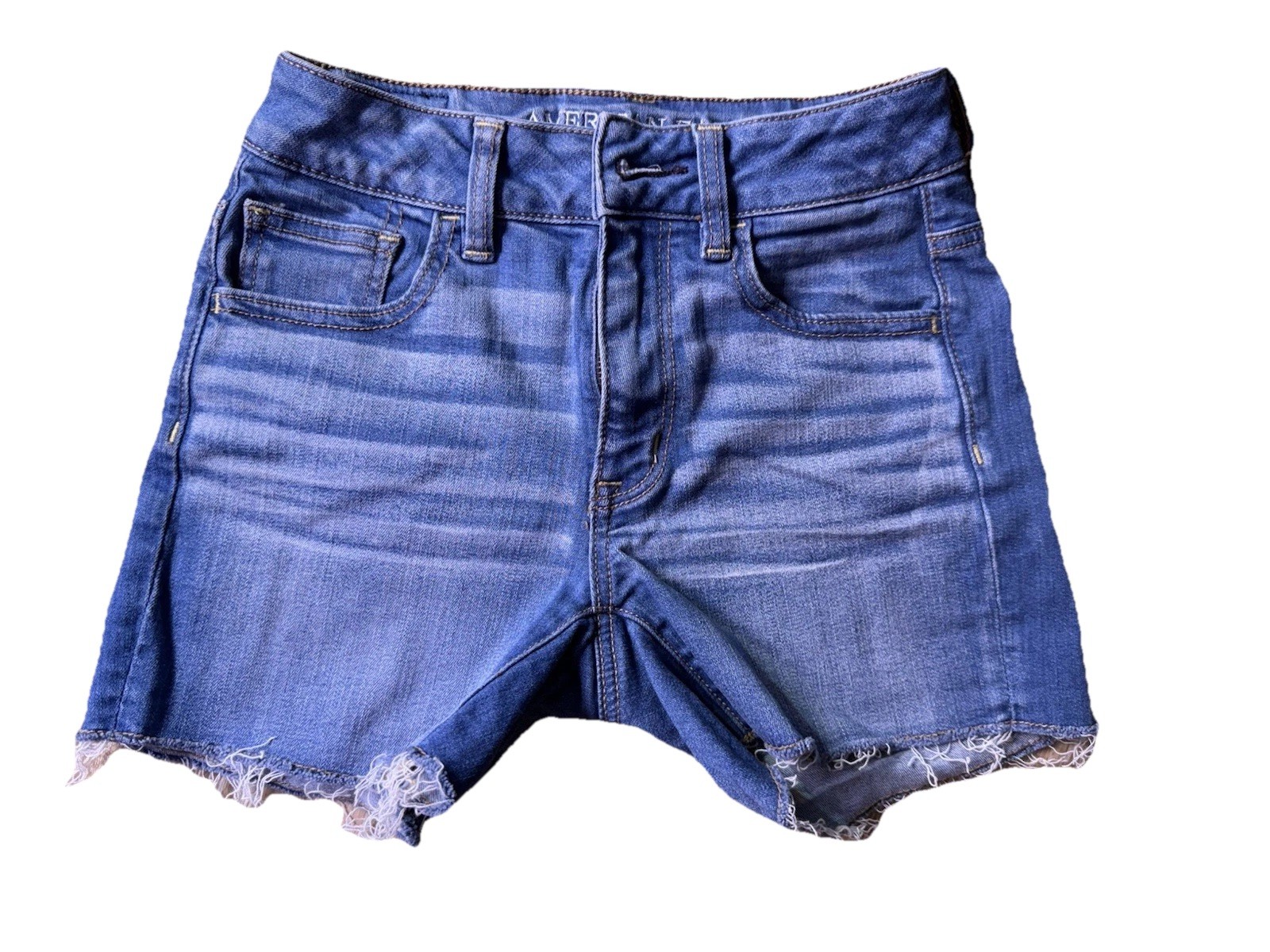 AEO Women's Stretch Denim Cut-Off Shorts Size 00