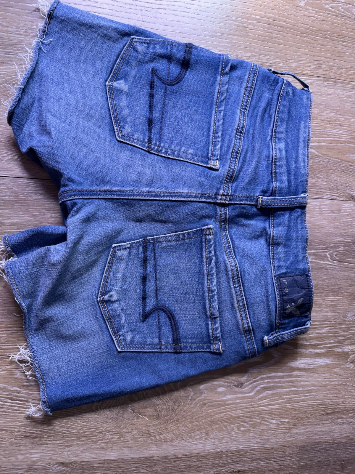 AEO Women's Stretch Denim Cut-Off Shorts Size 00 - photo 2