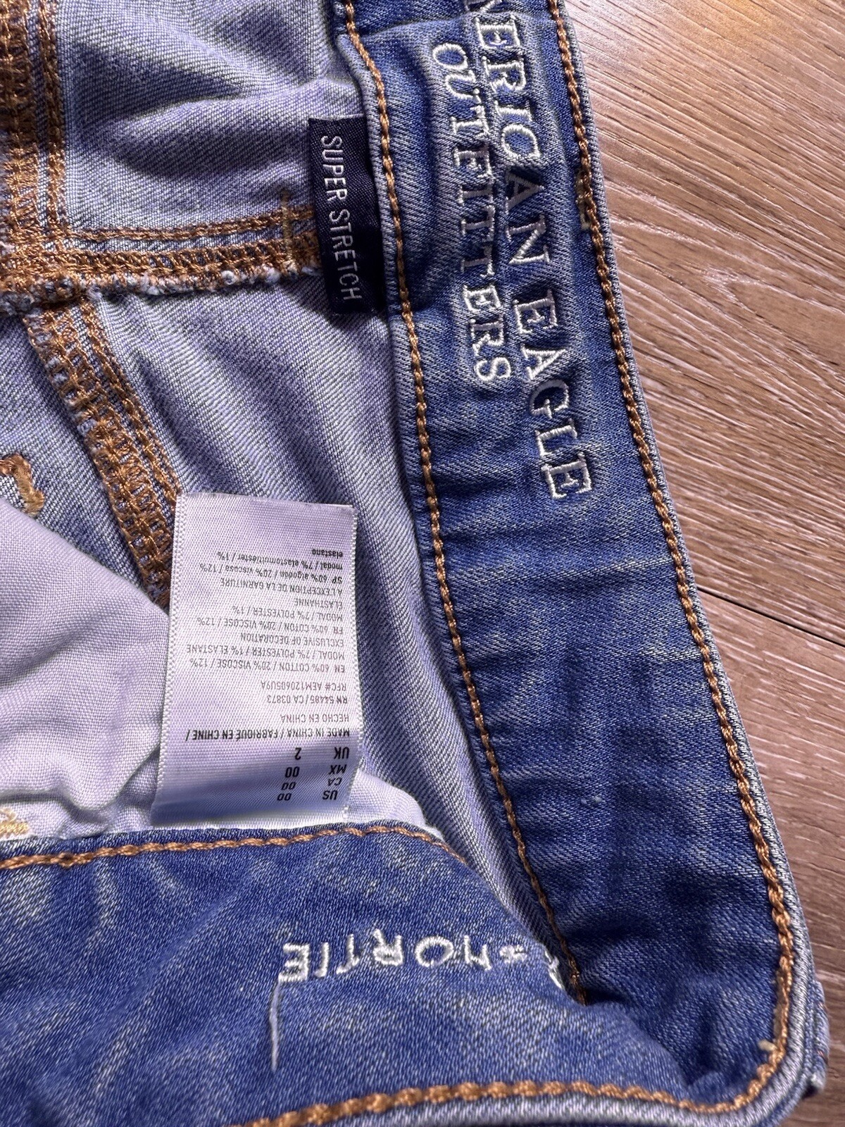 AEO Women's Stretch Denim Cut-Off Shorts Size 00 - photo 3