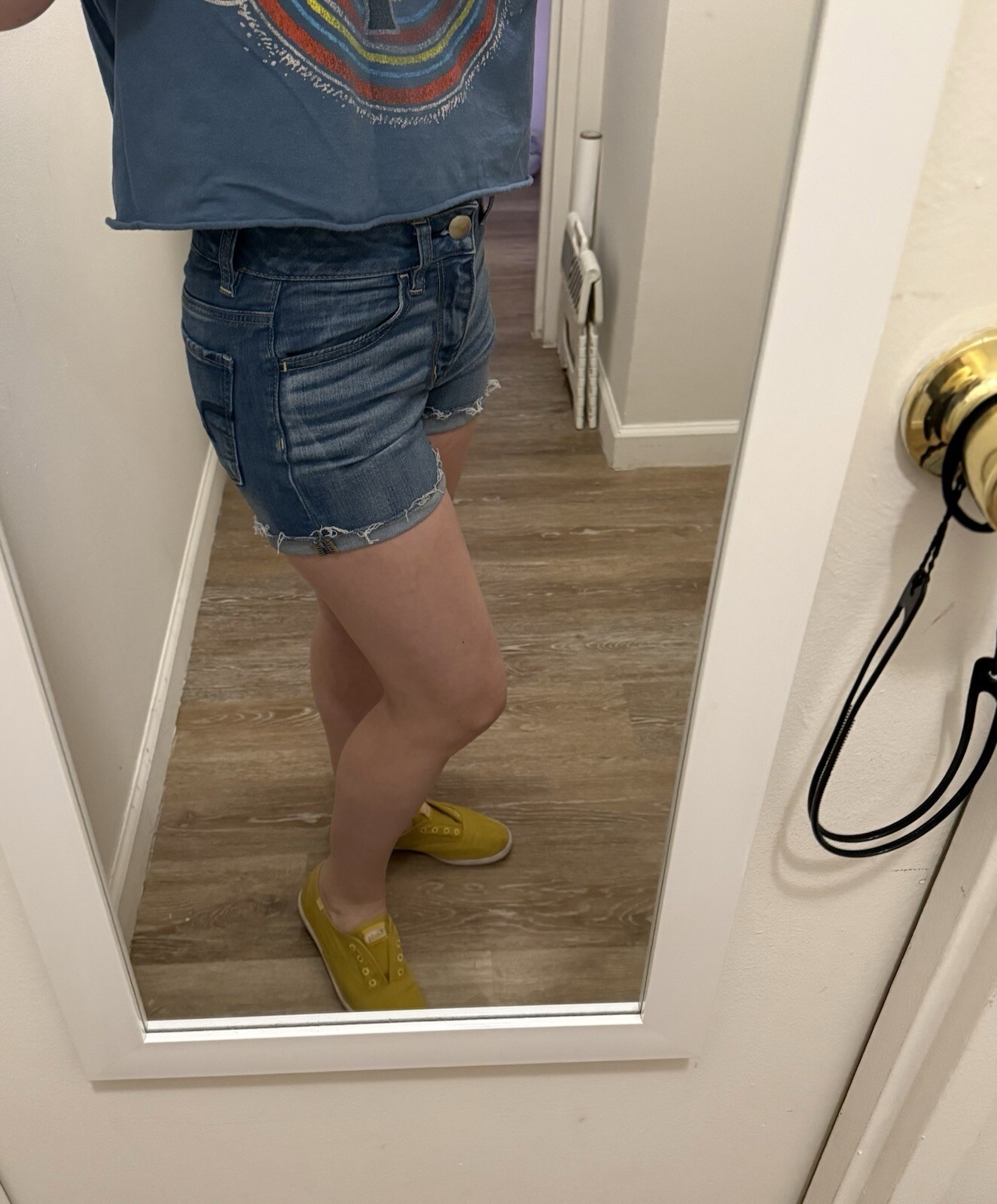 AEO Women's Stretch Denim Cut-Off Shorts Size 00 - photo 5