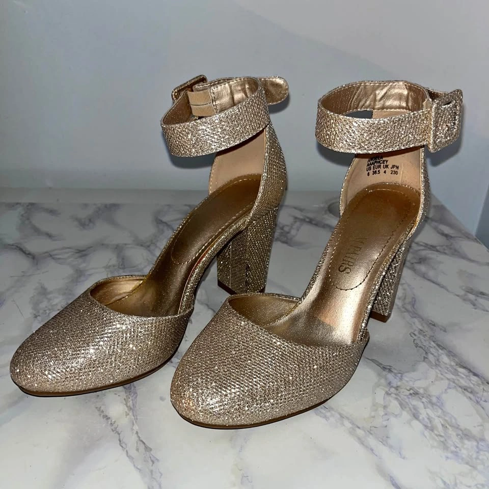 Gold Sparkly Heels