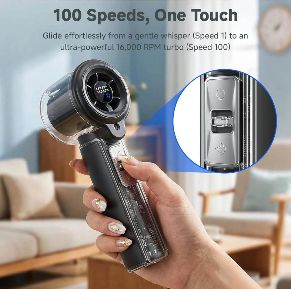 16000 RPM Handheld Fan with Mist Spray - photo 3