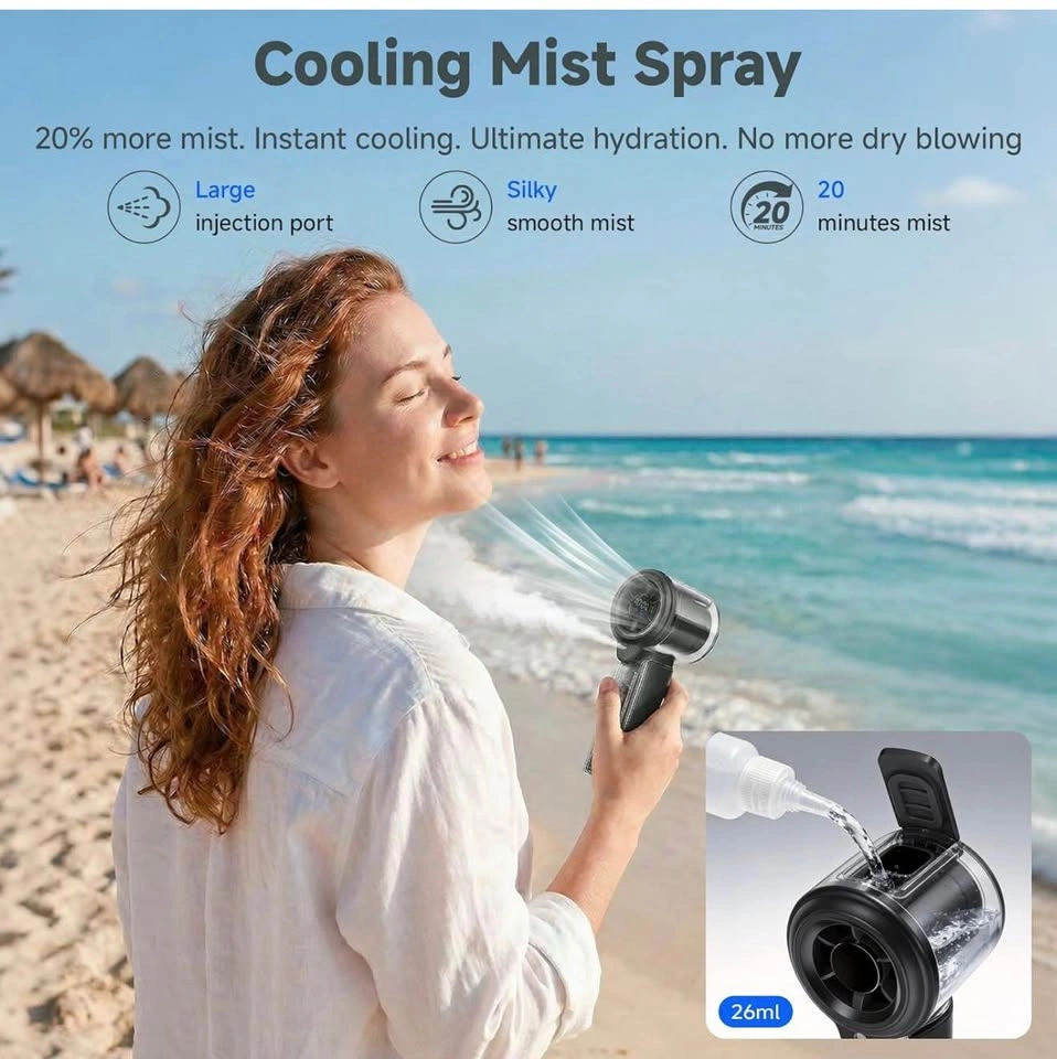 16000 RPM Handheld Fan with Mist Spray - photo 4
