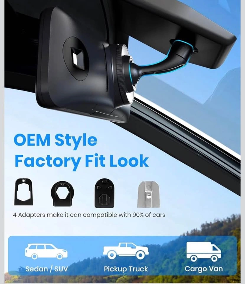 9.36" Smart Touch Screen Dual 2K Mirror Dash Cam w/ CarPlay - photo 2