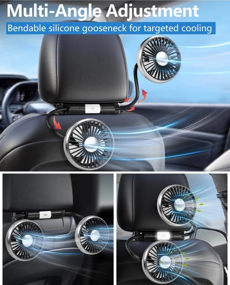 (New) Dual Head USB Car seat Fan - photo 2