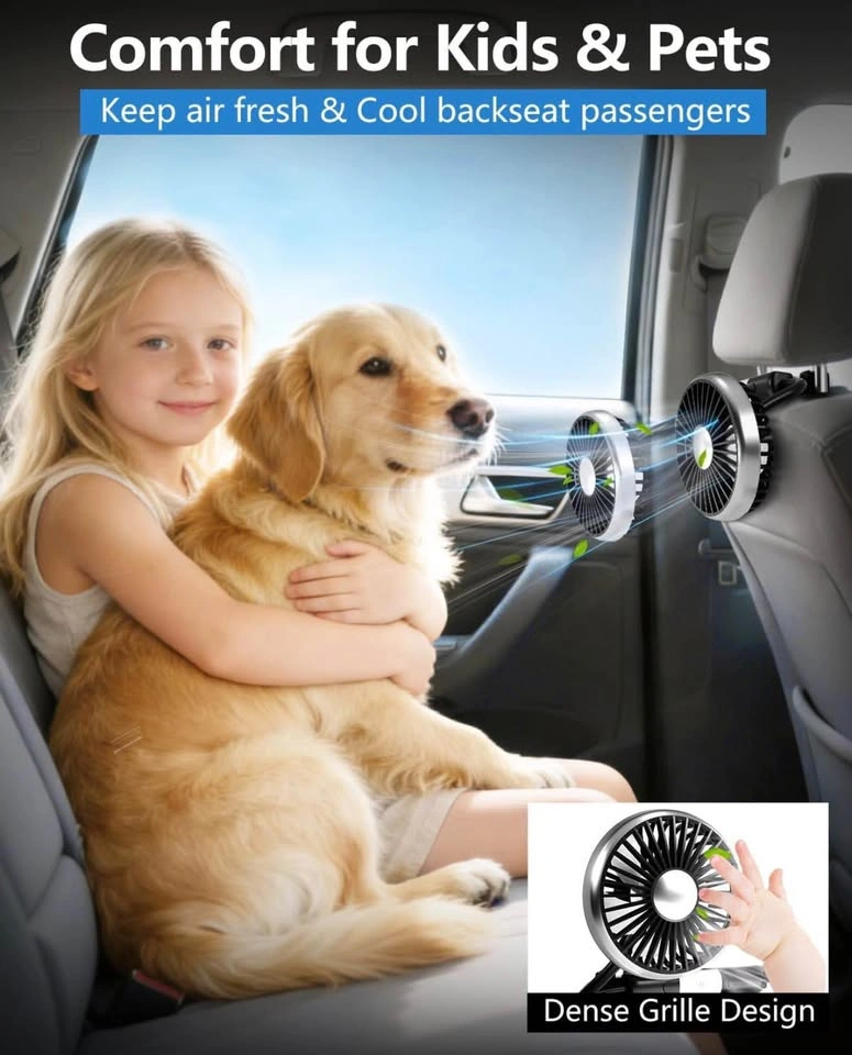 (New) Dual Head USB Car seat Fan - photo 3
