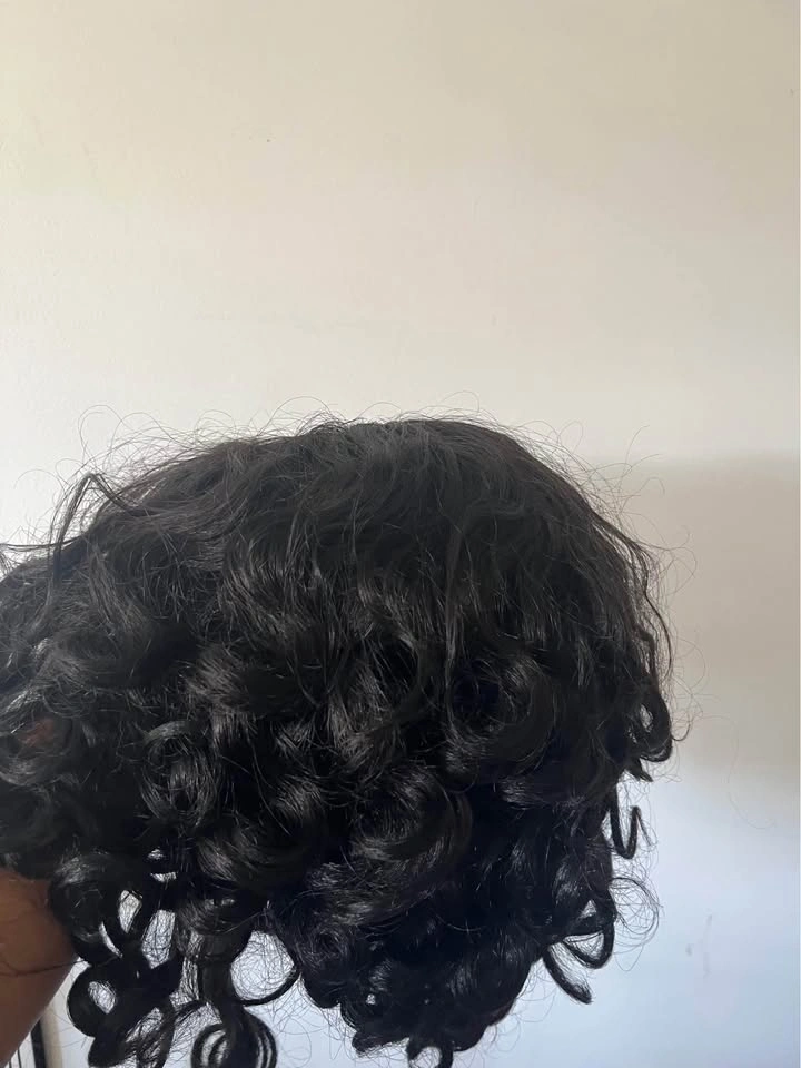 Soft and curly human hair wig - photo 2