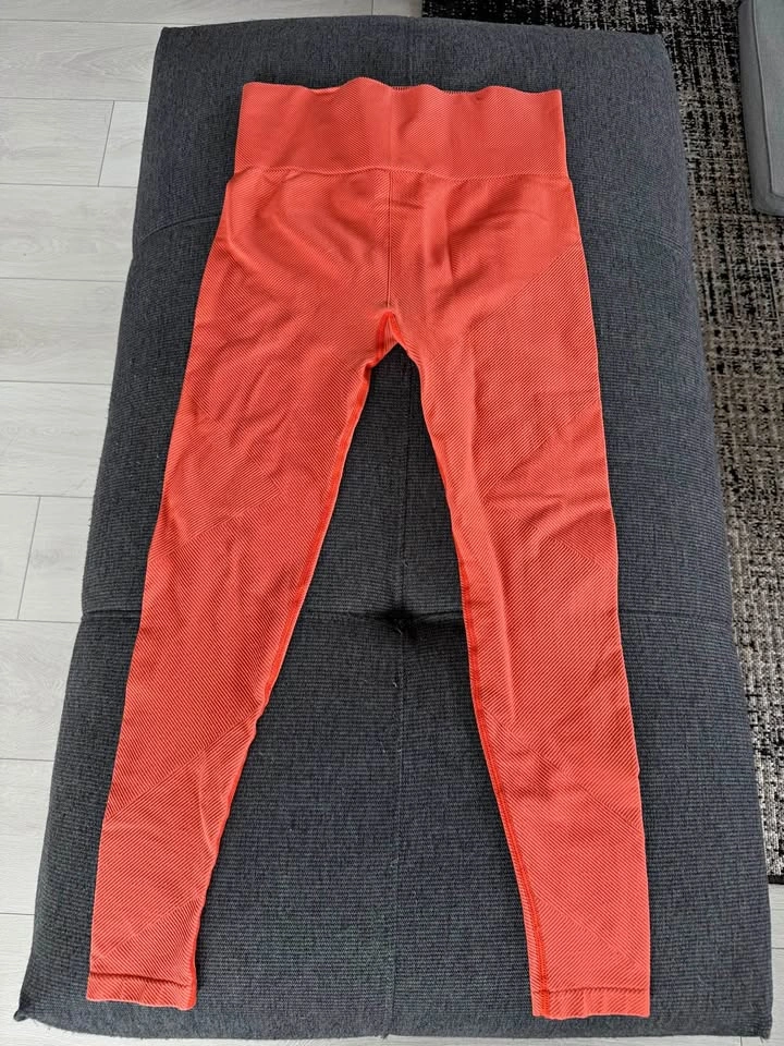 Women's Orange H&M Gym Sports Leggings - Size M