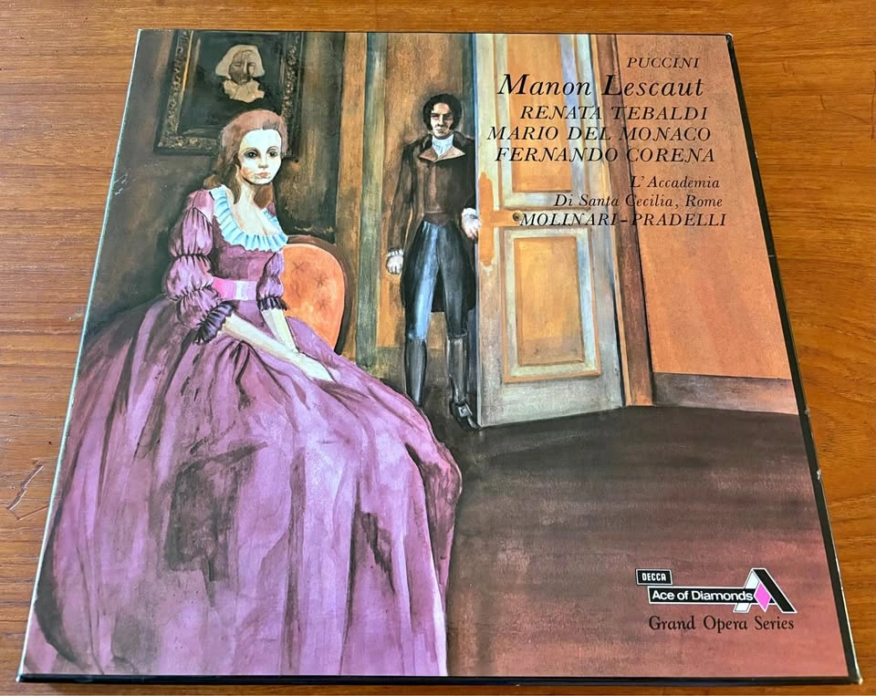 Vintage Puccini: Manon Lescaut Vinyl 2-LP Box Set - Tebaldi / De