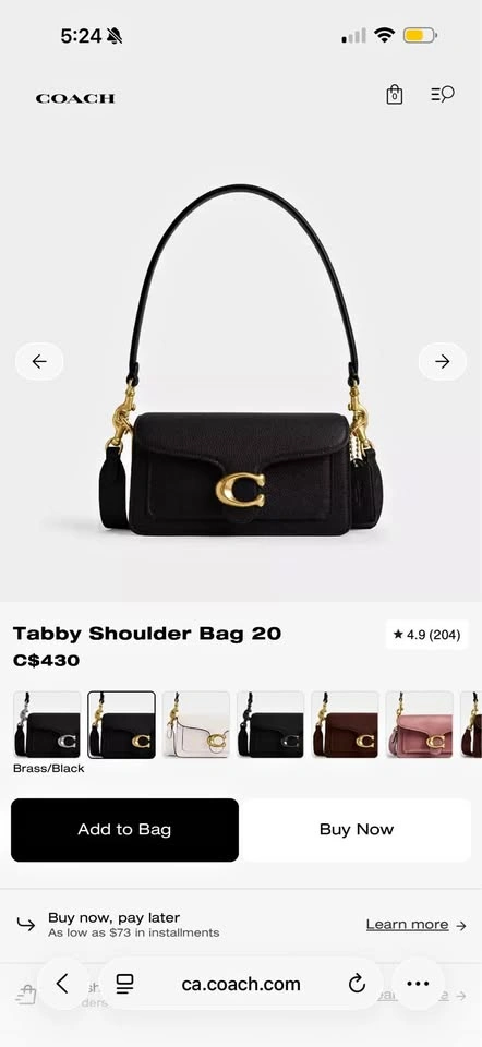 Coach Tabby 20 Authentic!
