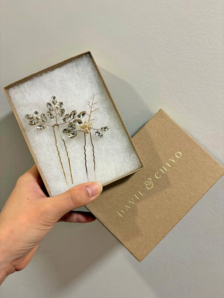 Gold Hair Pins - For weddings, reception