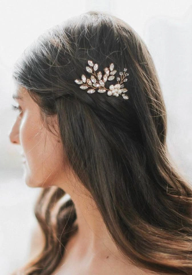 Gold Hair Pins - For weddings, reception - photo 3
