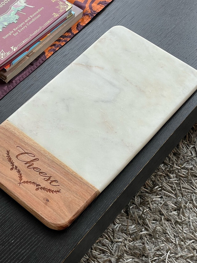 Cheese Board - Wood and Marble