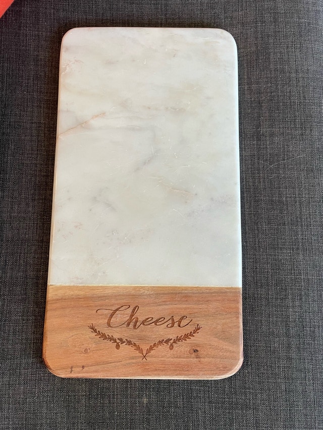 Cheese Board - Wood and Marble - photo 2